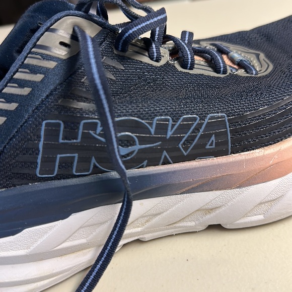 Hoka One One women’s shoes.  Size 8.5. Lot of life left on tread. - Picture 8 of 9